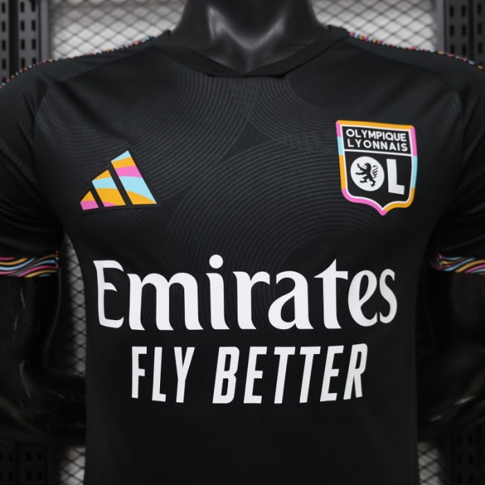 Player Version 26/27 Olympique Lyonnais Away Black Jersey