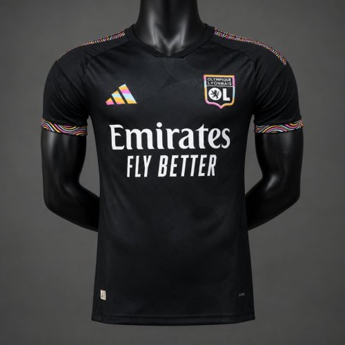 Player Version 26/27 Olympique Lyonnais Away Black Jersey