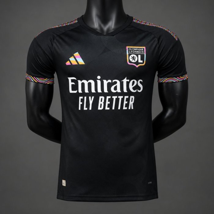 Player Version 26/27 Olympique Lyonnais Away Black Jersey