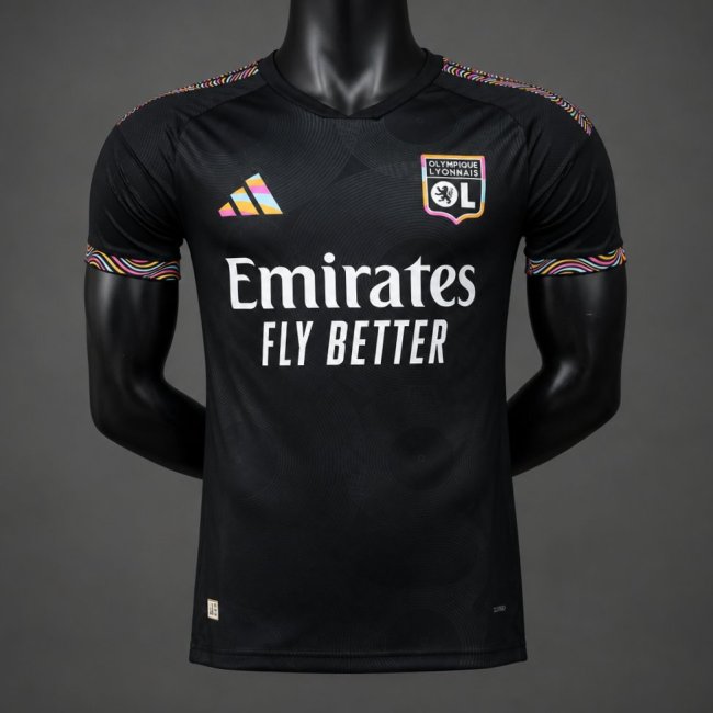 Player Version 26/27 Olympique Lyonnais Away Black Jersey