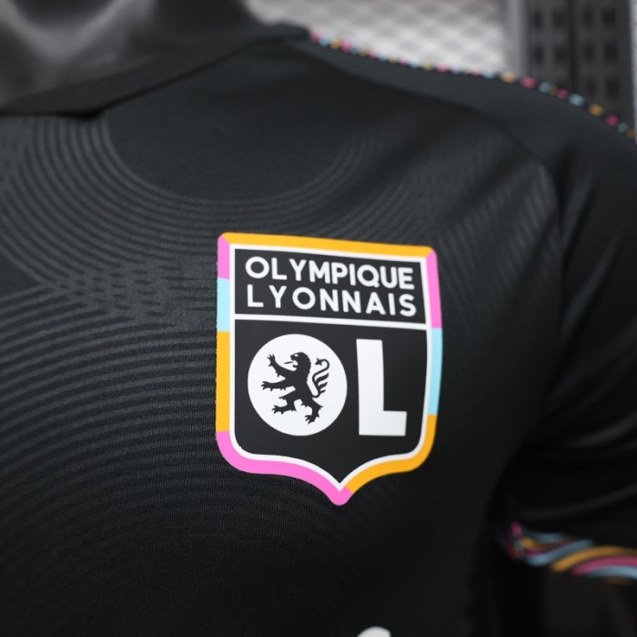 Player Version 26/27 Olympique Lyonnais Away Black Jersey