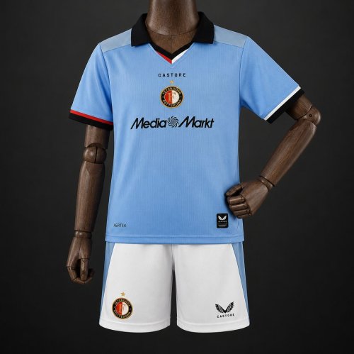 26/27 Kids  Feyenoord Away Blue Kits Jersey