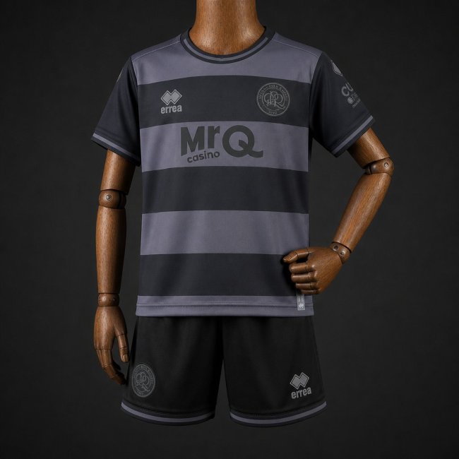 26/27 Kids Queens Park Rangers QPR Third Black Kits Jersey