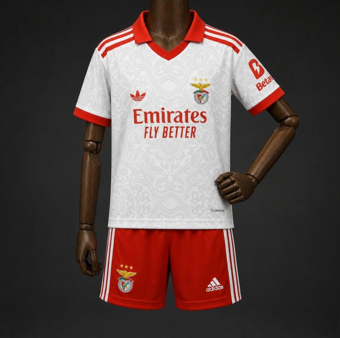 26/27 Kids Benfica Away Kits Jersey