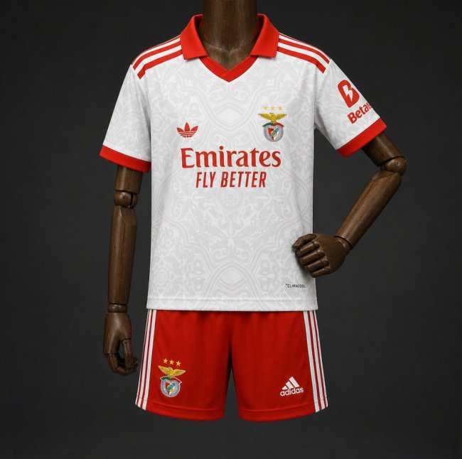 26/27 Kids Benfica Away Kits Jersey
