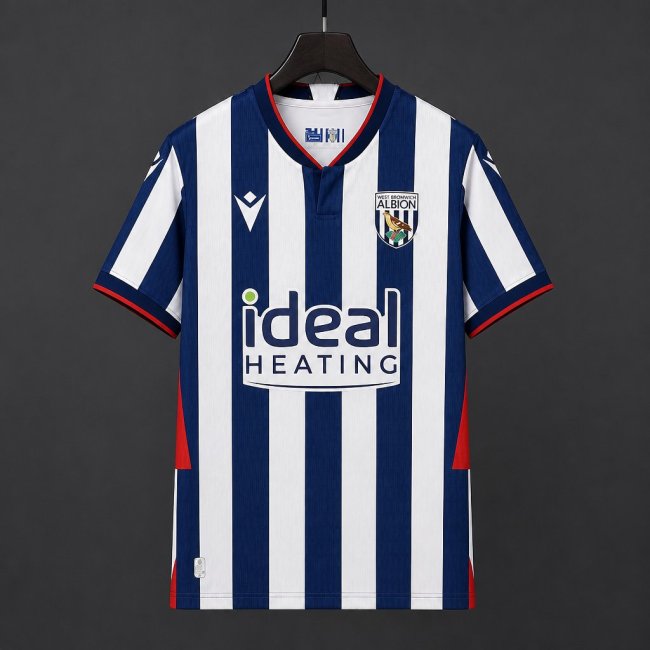 26/27 West Bromwich AlBion Home Blue Stripes Jersey