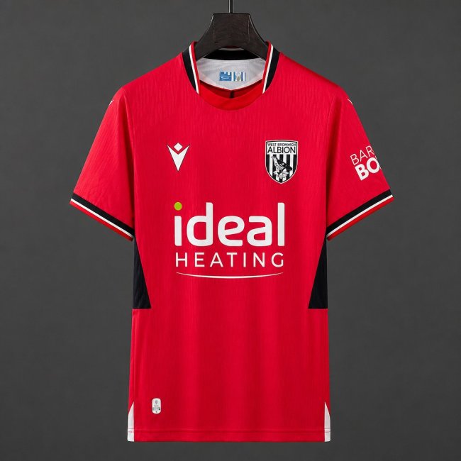 26/27 West Bromwich Albion Away Red with Black Jersey