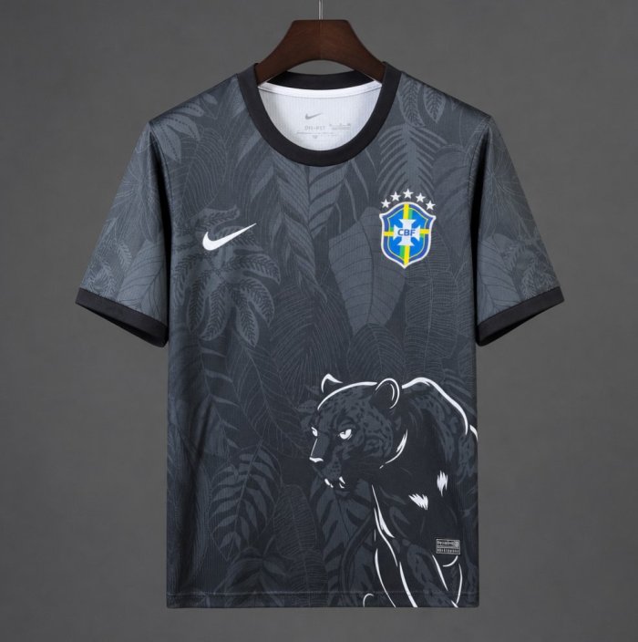 2026 Brazil Black Jaguar Special Jersey