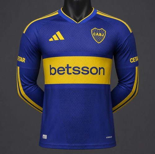 Player Version 26/27 Boca Juniors Home Long Sleeve Jersey