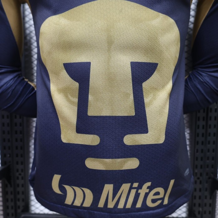 Player Version 26/27 Pumas UNAM Home Long Sleeve Jersey