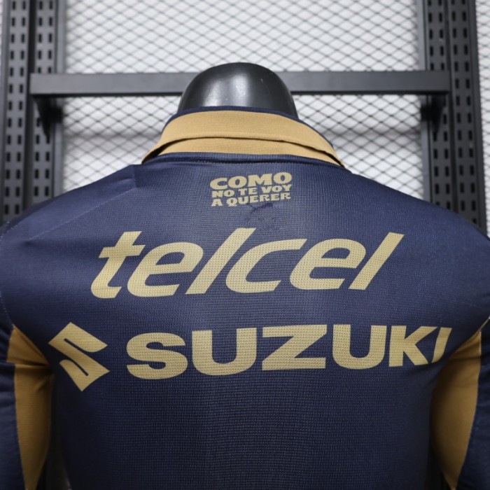 Player Version 26/27 Pumas UNAM Home Long Sleeve Jersey