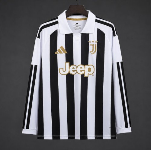 26/27 Juventus Home Long Sleeve Jersey