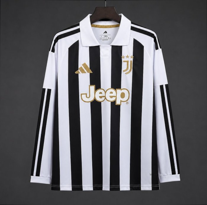 26/27 Juventus Home Long Sleeve Jersey