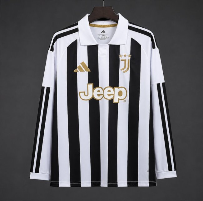 26/27 Juventus Home Long Sleeve Jersey