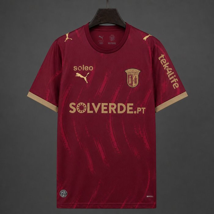 26/27 Braga Third Burgundy Red Jersey
