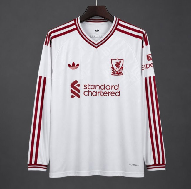 26/27 Liverpool Away White Long Sleeve Jersey