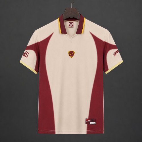 2026 Spain x Travis Scott Cactus Jack Total 90 Retro Cream/Maroon Jersey