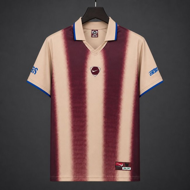 2026 USA x Travis Scott Cactus Jack Total 90 Retro Cream/Maroon Jersey