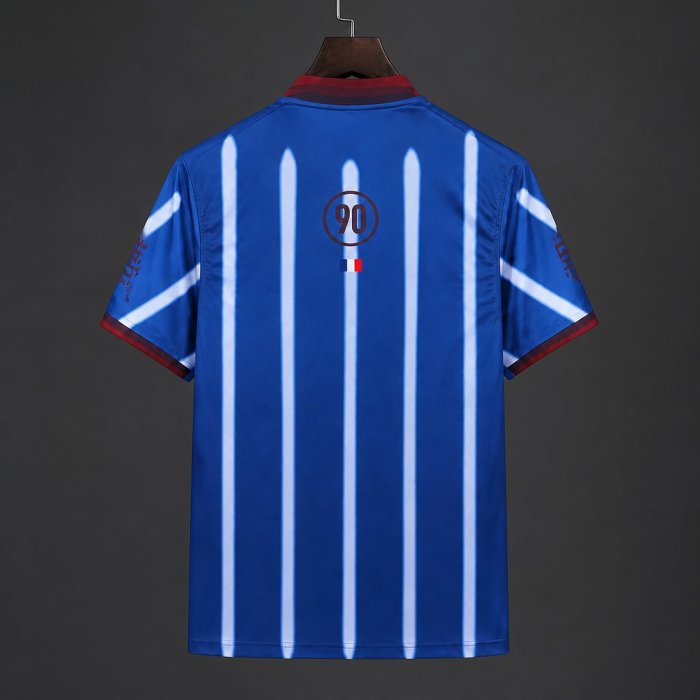 2026 France x Travis Scott Cactus Jack Total 90 Retro Blue Stripe Jersey