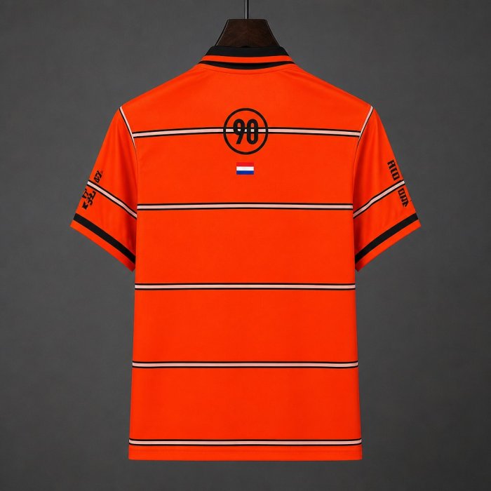 2026 Netherlands x Travis Scott Cactus Jack Total 90 Retro Orange/Black Jersey