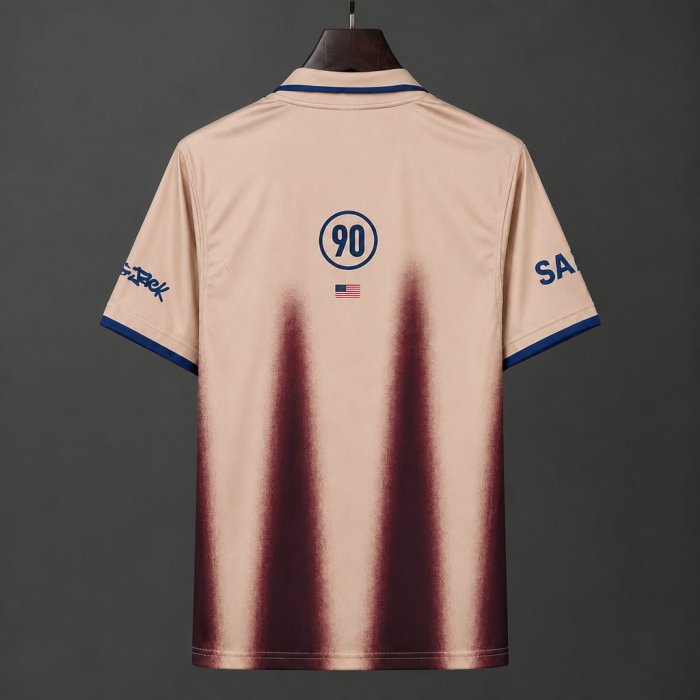 2026 USA x Travis Scott Cactus Jack Total 90 Retro Cream/Maroon Jersey