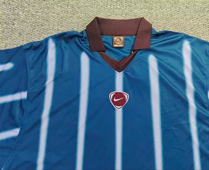 2026 France x Travis Scott Cactus Jack Total 90 Retro Blue Stripe Jersey