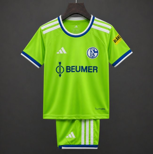 26/27 Kids Schalke 04 Third Green Jersey
