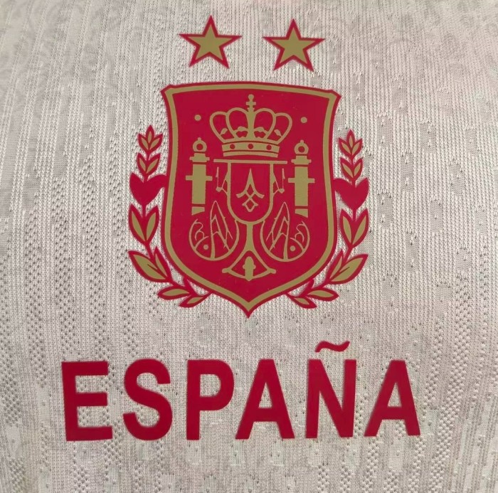 Player Version 2026 Spain National Team Away Heritage Pattern Jersey