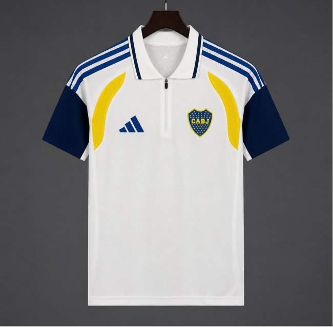 26/27 Boca Juniors Training White Polo Jersey