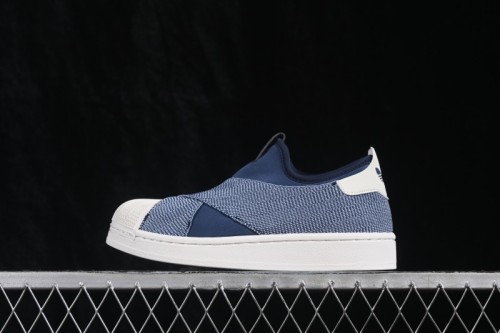Adidas Originals Superstar Shell-Toe Lace-Up Casual Skate Shoes - KZ7554