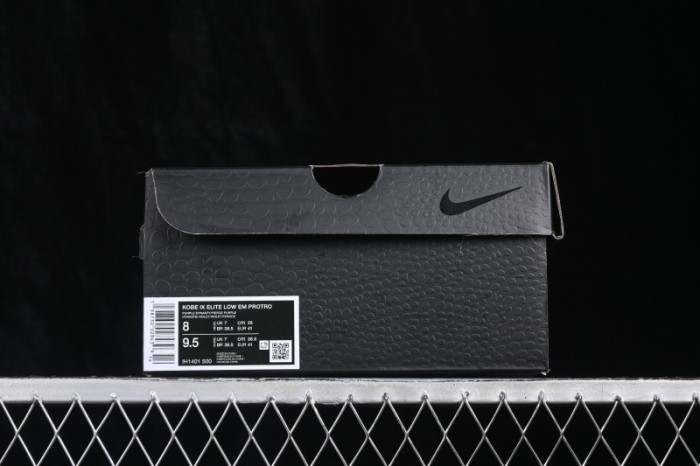 Nike Kobe 9 Elite Low EM Protro Basketball Shoes with Purple Dynasty Colorway - IH1401-500