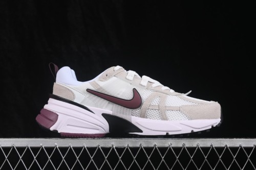 Nike V2K Run Retro Low-Top Running Shoes with Cushlon Foam Cushioning - HQ3500-100