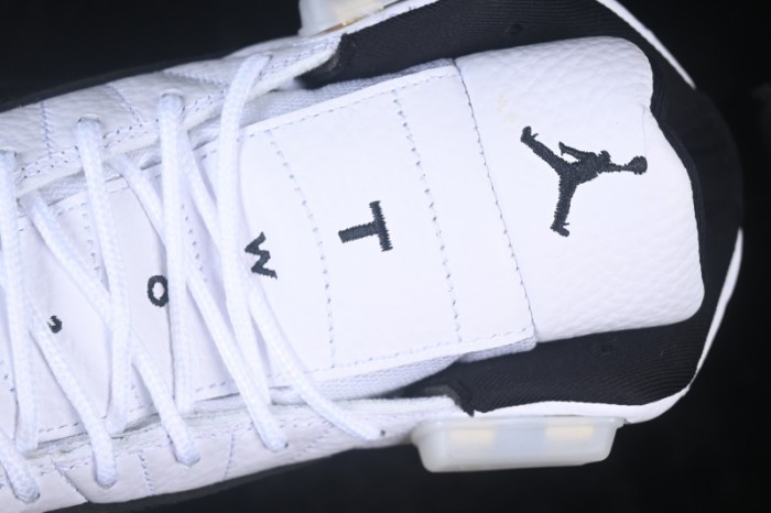 Nike Air Jordan 12 Retro Taxi Basketball Shoes with Gold Eyelets - CT8013-117