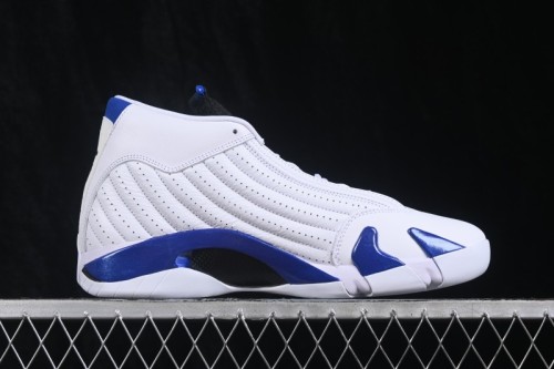 Nike Air Jordan 14 Retro Basketball Shoes with Full-Grain Suede Upper - 487471-104
