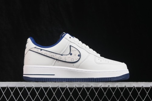 Nike Air Force 1 '07 Low Collaboration Casual Skateboarding Shoes with Full-Length Air Cushion - WY0655-112