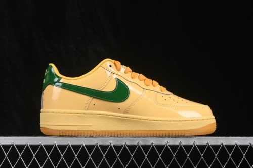 Nike Air Force 1 '07 Low Retro Running Shoes with Shiny Leather Upper and Vintage Accents - IO4489-700