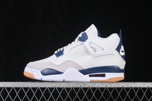 Nike SB x Air Jordan 4 Navy AJ4 Collaboration White Blue - DR5415-100