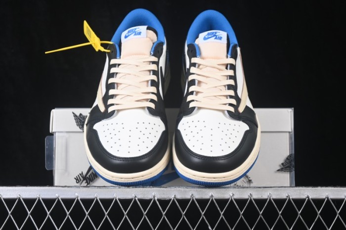 Nike Air Jordan 1 Low OG Travis Scott x Air Jordan 1 Low OG AJ1 Low Top Full-Grain Leather - DM7866-140