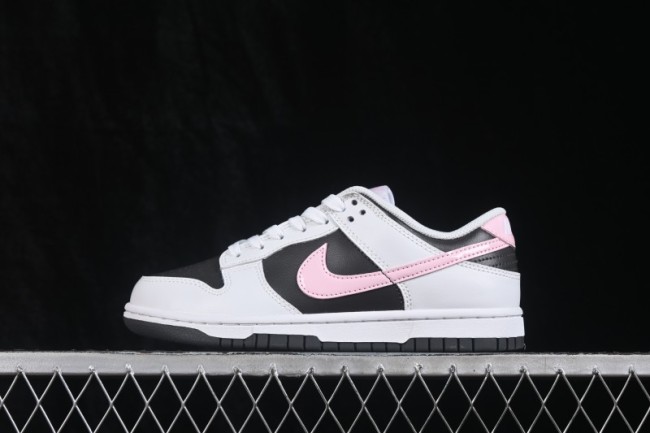 Nike SB Dunk Low White Black Pink Low-Top Casual Skate Shoes - IB8510-100
