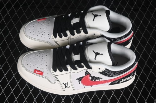 Nike Air Jordan 1 Low OG SP Collaboration Low-Top Casual Skateboard Shoes - CW6688-106