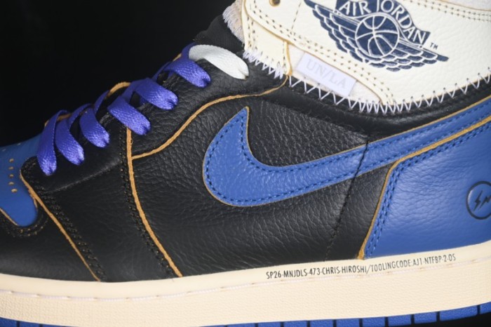 Nike Air Jordan 1 Retro High OG Fragment x Union Deconstructed Royal Blue Basketball Shoes - IO7847-001