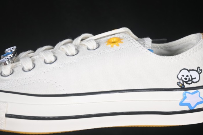 Converse Matsui Chuck 70 Low-Top Canvas Sneakers Simple Fresh Lace-Up Round Toe - A21362C