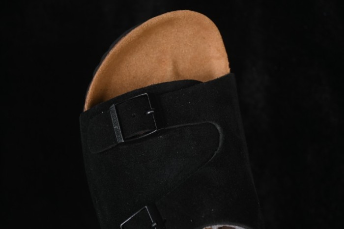 Birkenstock Suede Shearling-Lined Sandals - 1009532
