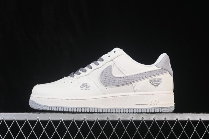 Nike Air Force 1 '07 Low Light Bone Grey Low-Top Casual Skate Shoes - DN9688-107