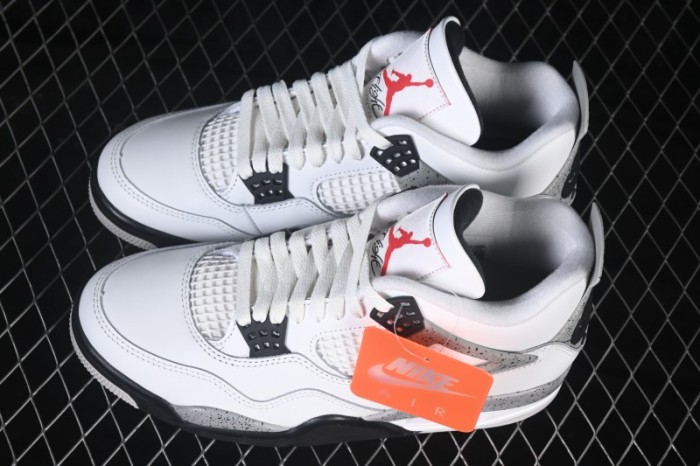 Nike Air Jordan 4 Retro White Cement Basketball Shoes - FV5029-100