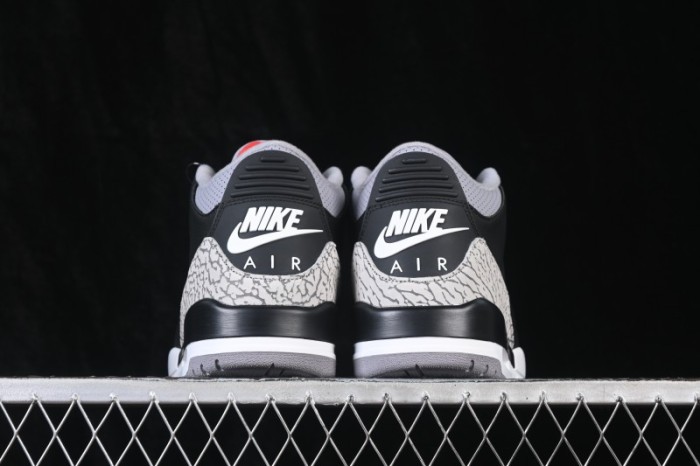 Nike Air Jordan 3 Retro Black Cement Sneakers - DN3707-010