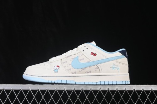 Nike SB Dunk Low Hello Kitty Custom Sweet Style Low-Top Casual Sneakers - FV3694-010