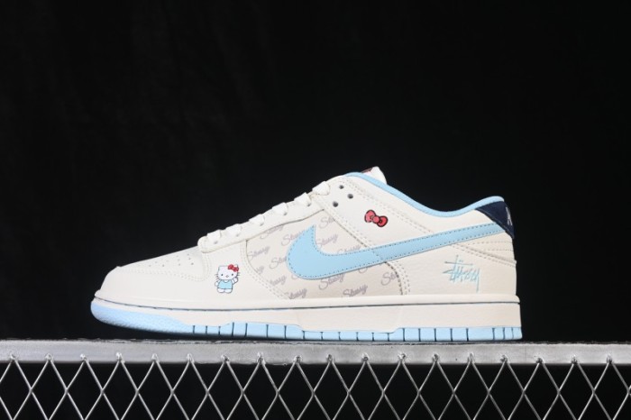 Nike SB Dunk Low Hello Kitty Custom Sweet Style Low-Top Casual Sneakers - FV3694-010