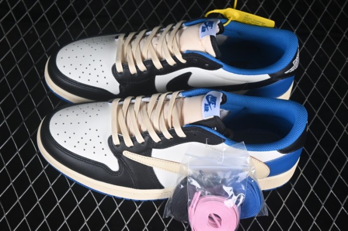Nike Air Jordan 1 Low OG Travis Scott x Air Jordan 1 Low OG AJ1 Low Top Full-Grain Leather - DM7866-140
