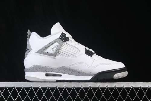 Nike Air Jordan 4 Retro White Cement Basketball Shoes - FV5029-100